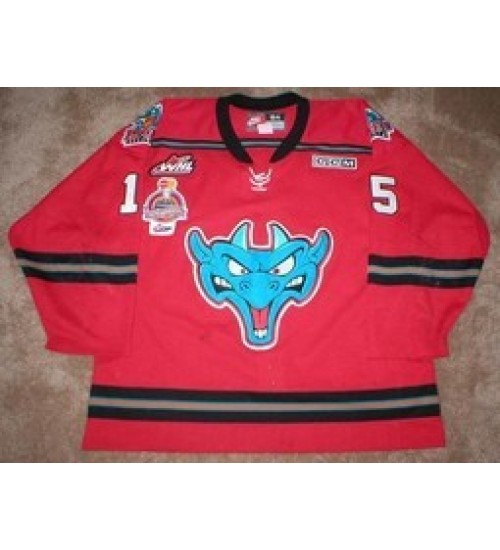 Custom WHL Kelowna Rockets 02 03 Tyler Spurgeon Alternate Hockey Jersey Red